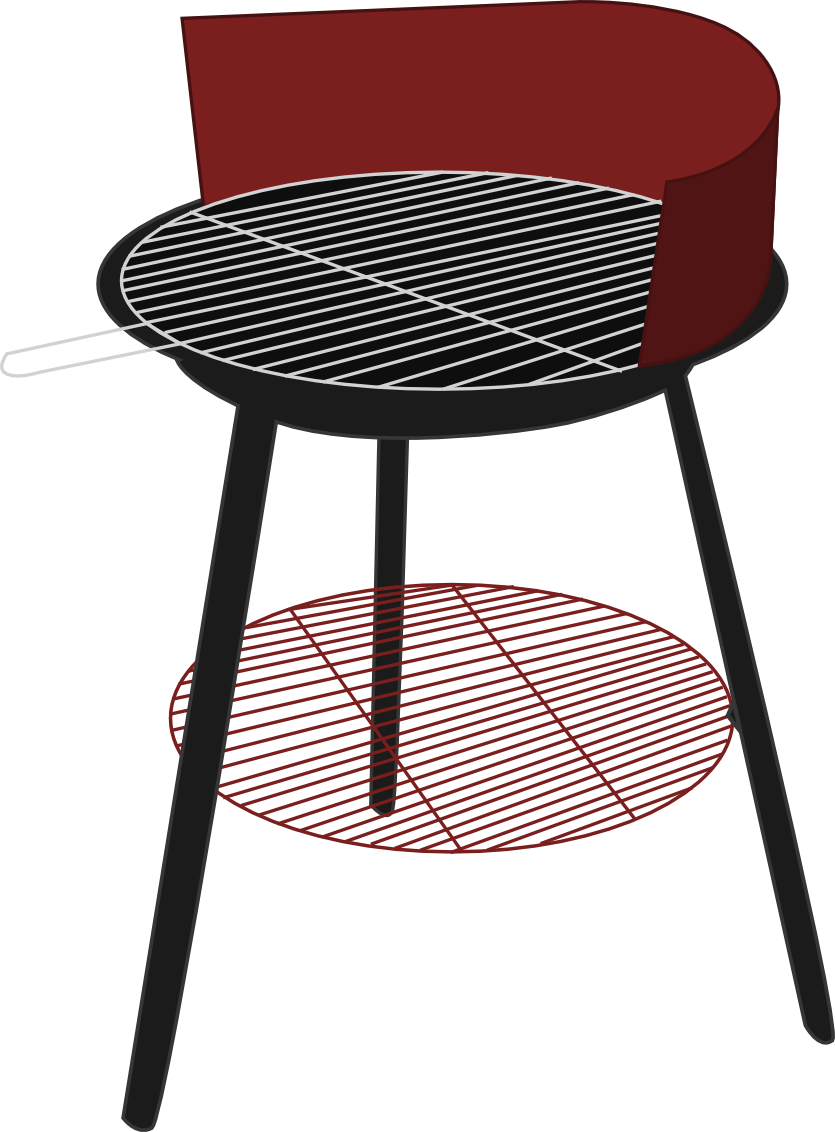 Png Freeuse Download Grill Clipart Png - Barbecue Clipart Transparant (835x1132), Png Download