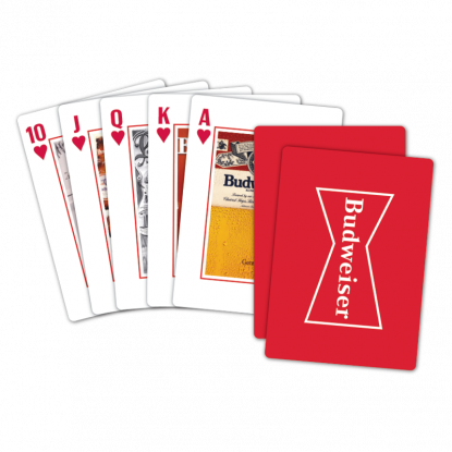 Budweiser Vintage Playing Cards - Playing Card (415x415), Png Download