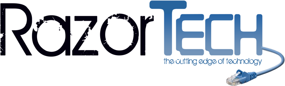 Razor Tech Logo Large - Belkin Patch Cable - Cat 5e - Utp 7 Ft - Red (1000x321), Png Download