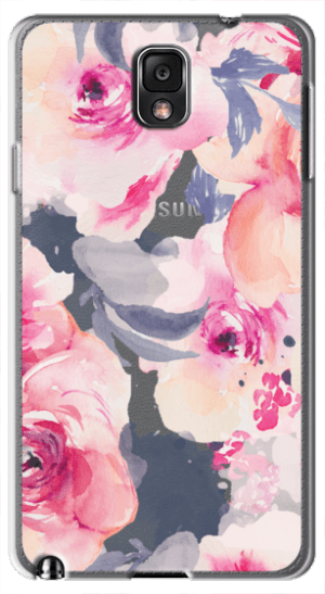Midnight Burgundy Watercolor Flower Iphone Case - Garden Roses (300x547), Png Download