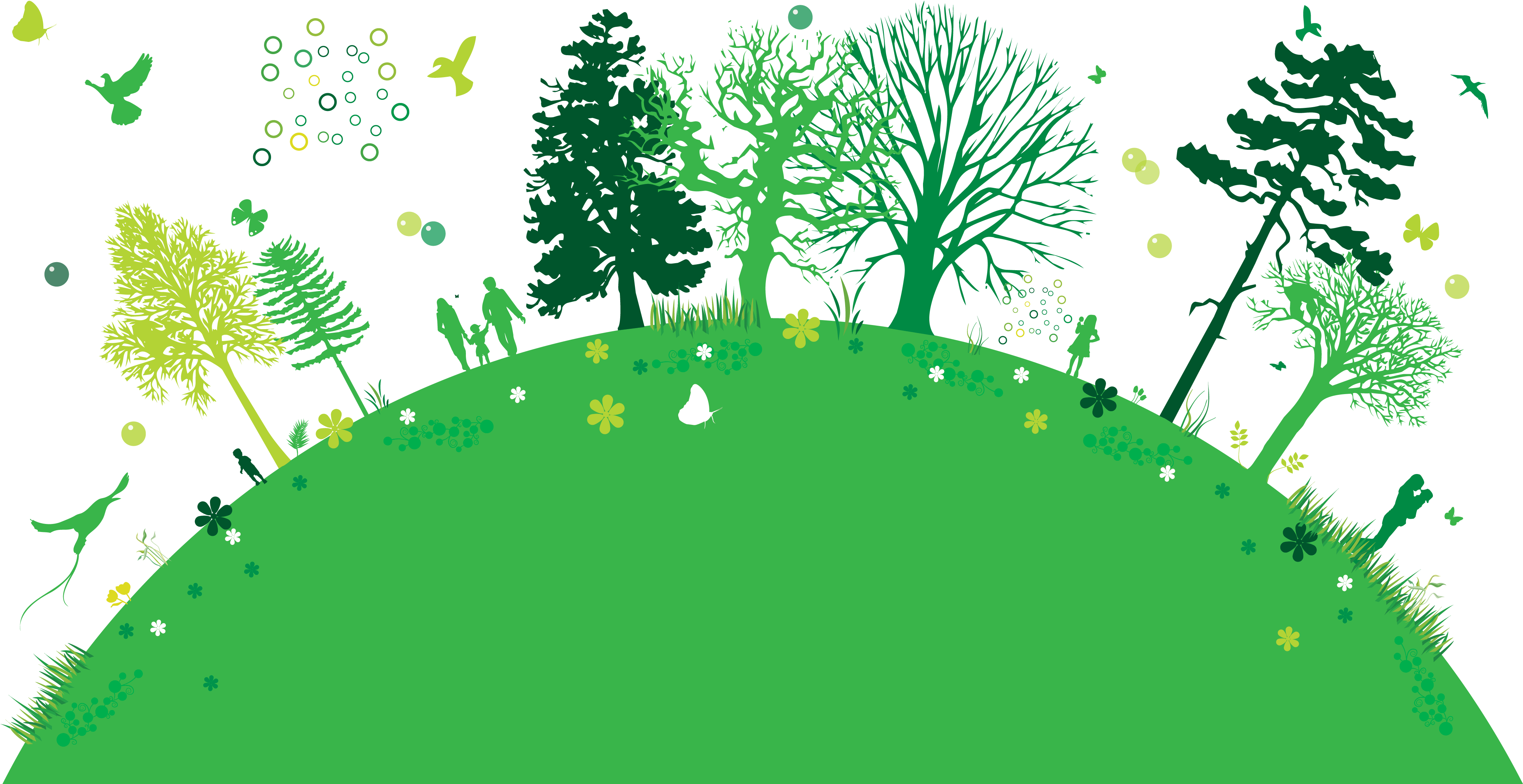 Com/wp Content/uploads/go Green 35 Forest - Save The Earth Png (4582x2383), Png Download
