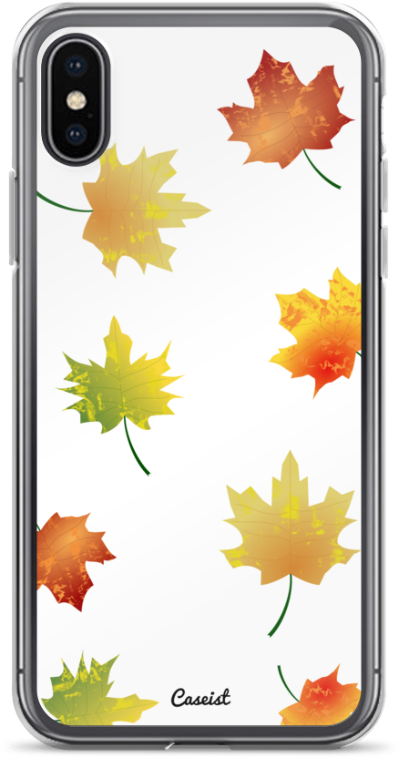 Fluttering Fall Leaves Iphone Case - Iphone (1000x1000), Png Download