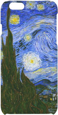Van Gogh Starry Night Tree Hard Case For Iphone 6/6s - Van Gogh Starry Night (500x500), Png Download