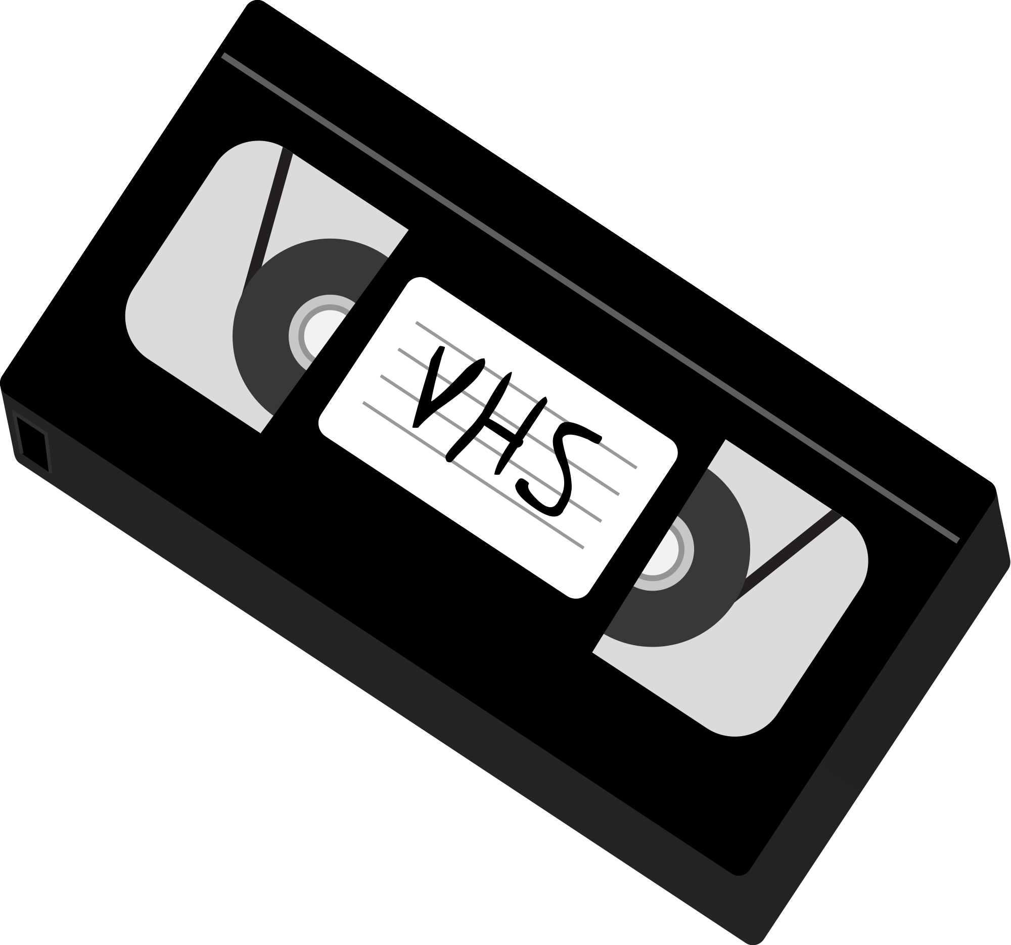 File - Vhs Diagonal - Svg - Vhs Tape Clip Art (1096x1024), Png Download