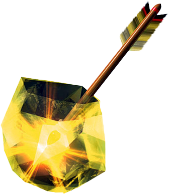 Light Arrow Oot - Flechas De Luz Ocarina Of Time (336x387), Png Download