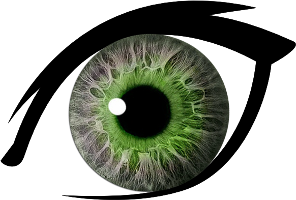 Png Library Download Eyelash Clipart Pretty Eye - Transparent Background Horror Eyes Png (600x392), Png Download