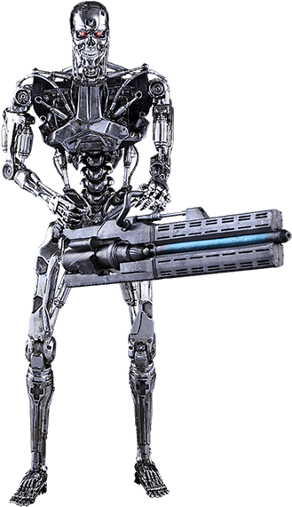 Terminator Png Transparent - Hot Toys Terminator Endoskeleton Figure From Terminator (480x835), Png Download