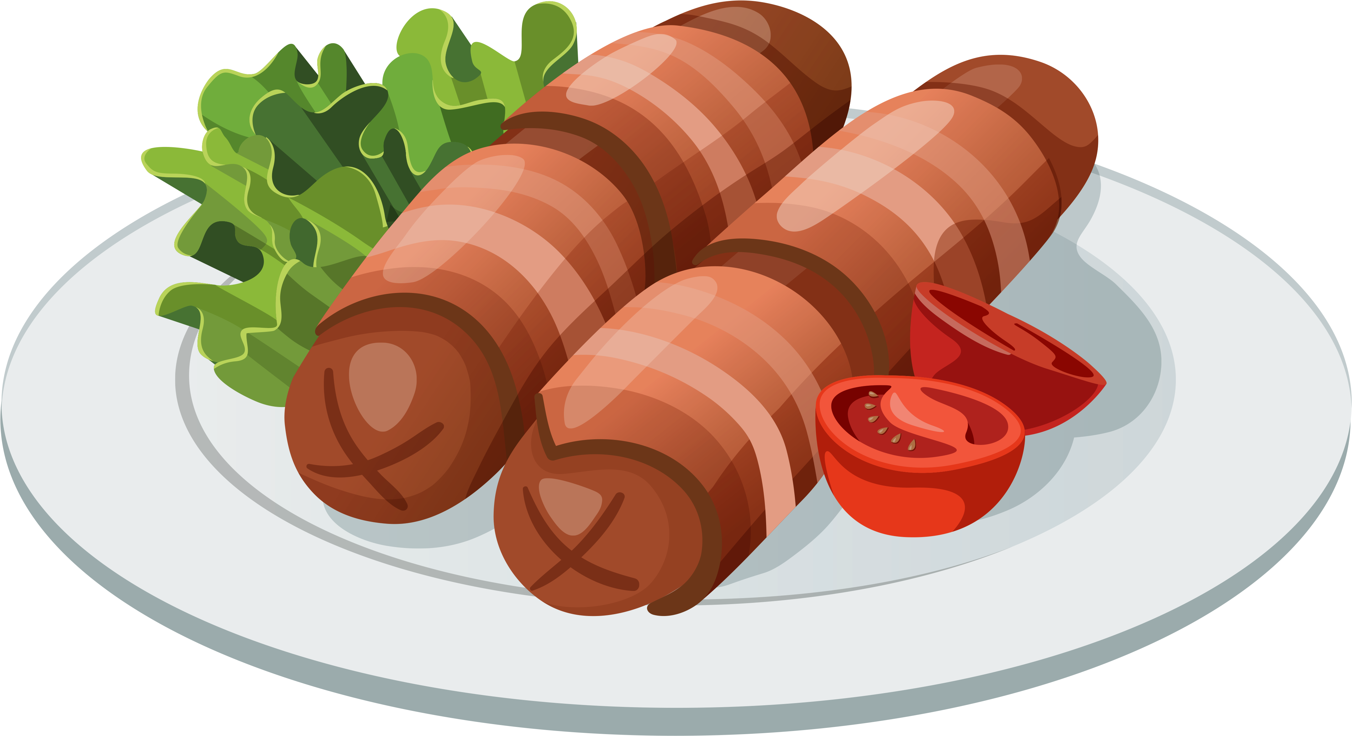 Grilled Sausages Png Vector Clipart - Vinyl Stickers Decals Vinyl Egg Breakfast Food Drink (4467x2560), Png Download