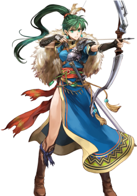Lyn Lady Of The Wind Btlface - Lyn Lady Of The Wind (340x388), Png Download