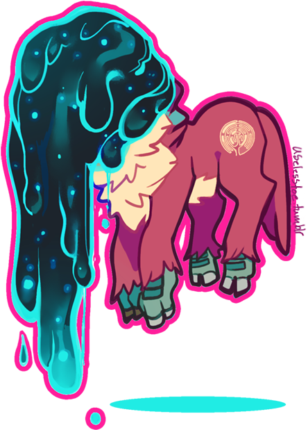 Theuselesstoe, Forest Spirit, Headless, Ponified, Princess - Illustration (500x666), Png Download