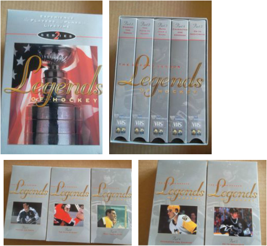 Legends Of Hockey Vhs Tape Set - Antique (521x480), Png Download