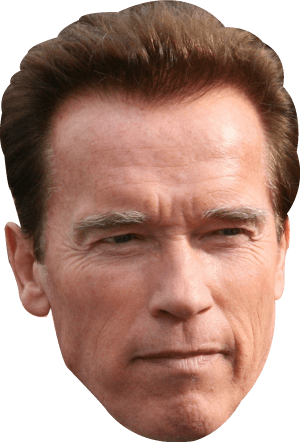 Terminator Vector Arnold - Arnold Schwarzenegger Face Mask (300x442), Png Download
