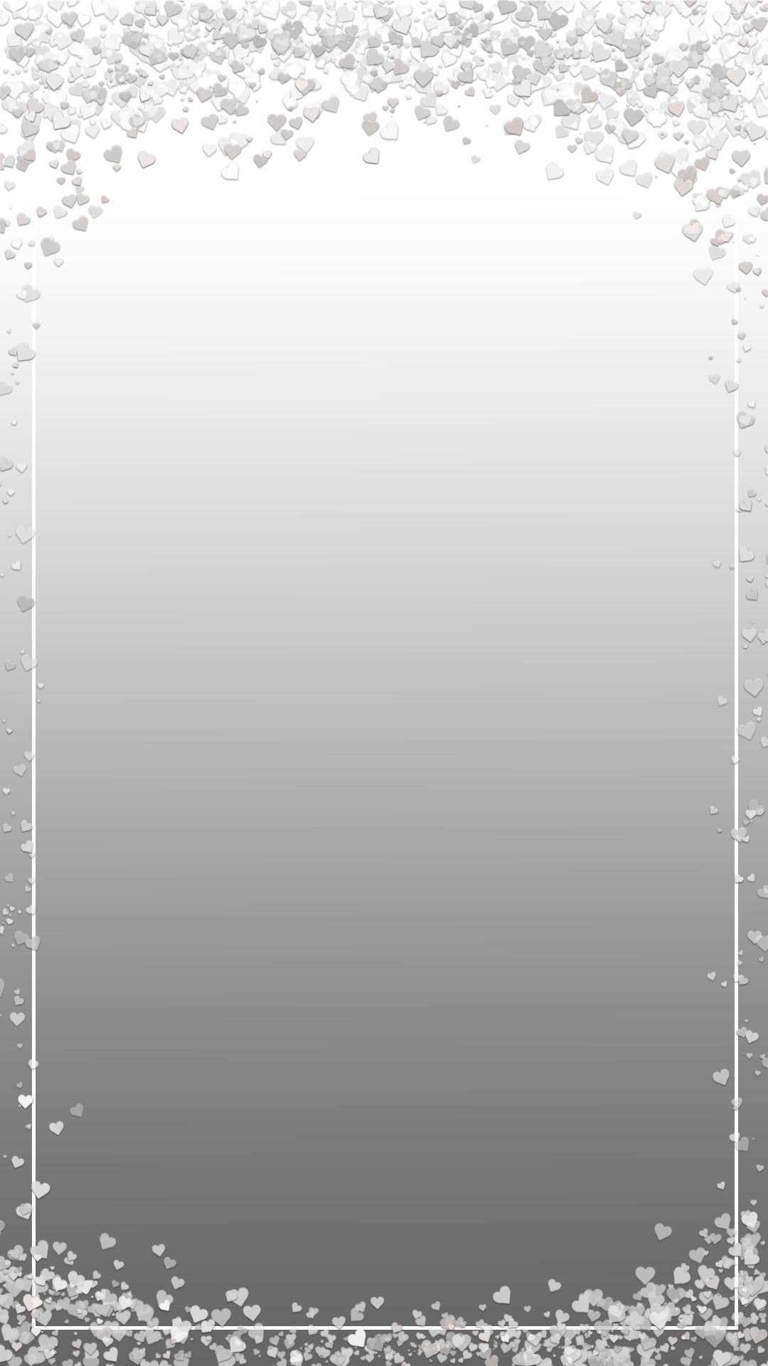 Whimsical White Heart Confetti - White Confetti Png Snapchat Filter (1080x1920), Png Download