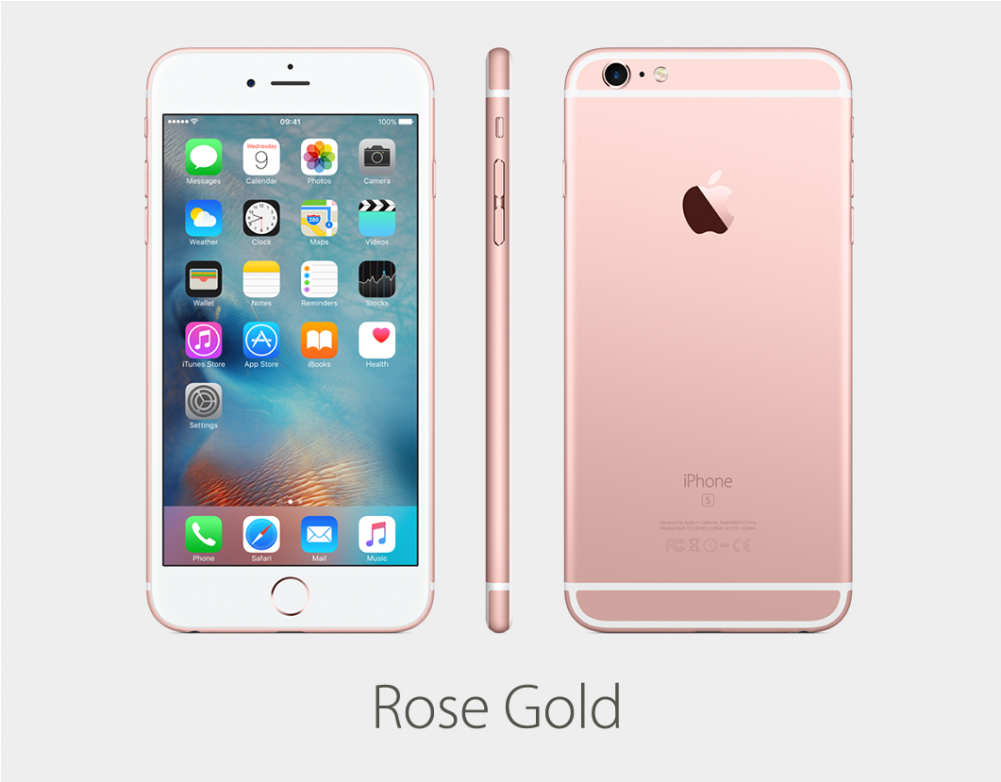 Iphone 6s Plus Rose Gold-1000x1000 - Apple Iphone 6s Plus (16gb, Gold) (1000x1000), Png Download