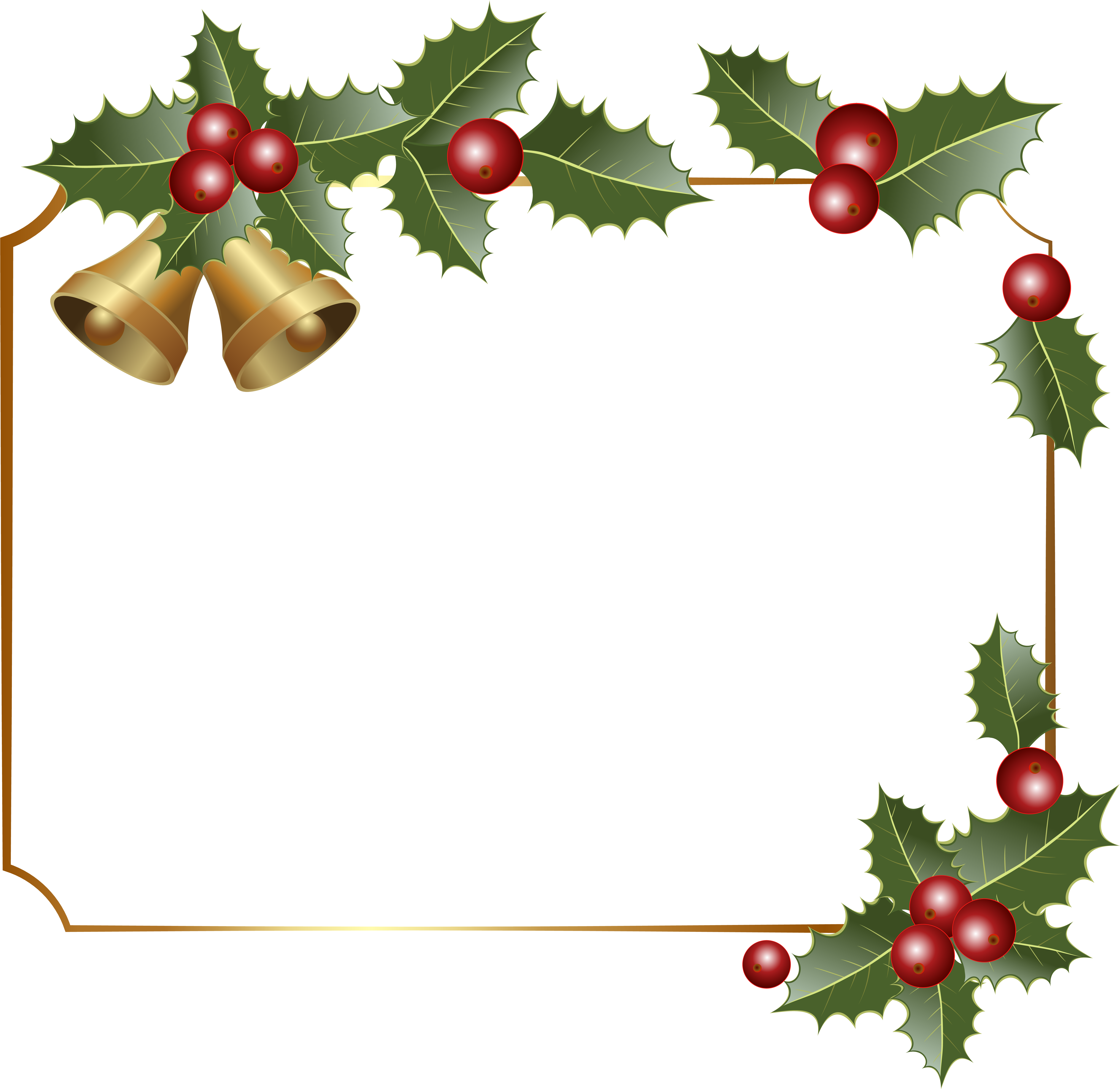 28 Collection Of Christmas Border Clipart Png - Free Png Christmas Borders (6119x5952), Png Download