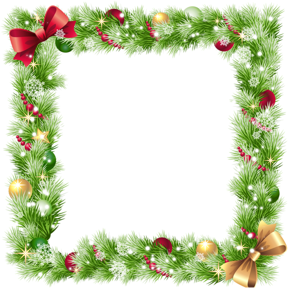 Christmas Frames - Christmas Photo Frames Psd (587x600), Png Download