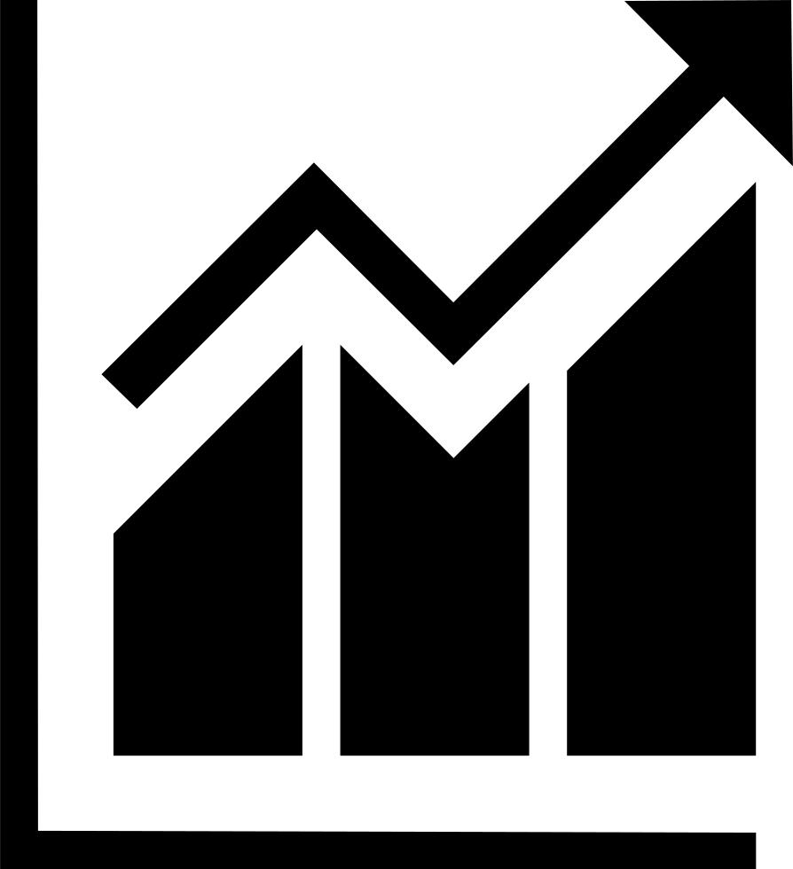 Png File - Upward Trend Icon (894x980), Png Download