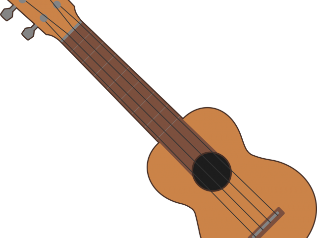 Instrument Clipart Ukulele - Ukulele Outline (640x480), Png Download