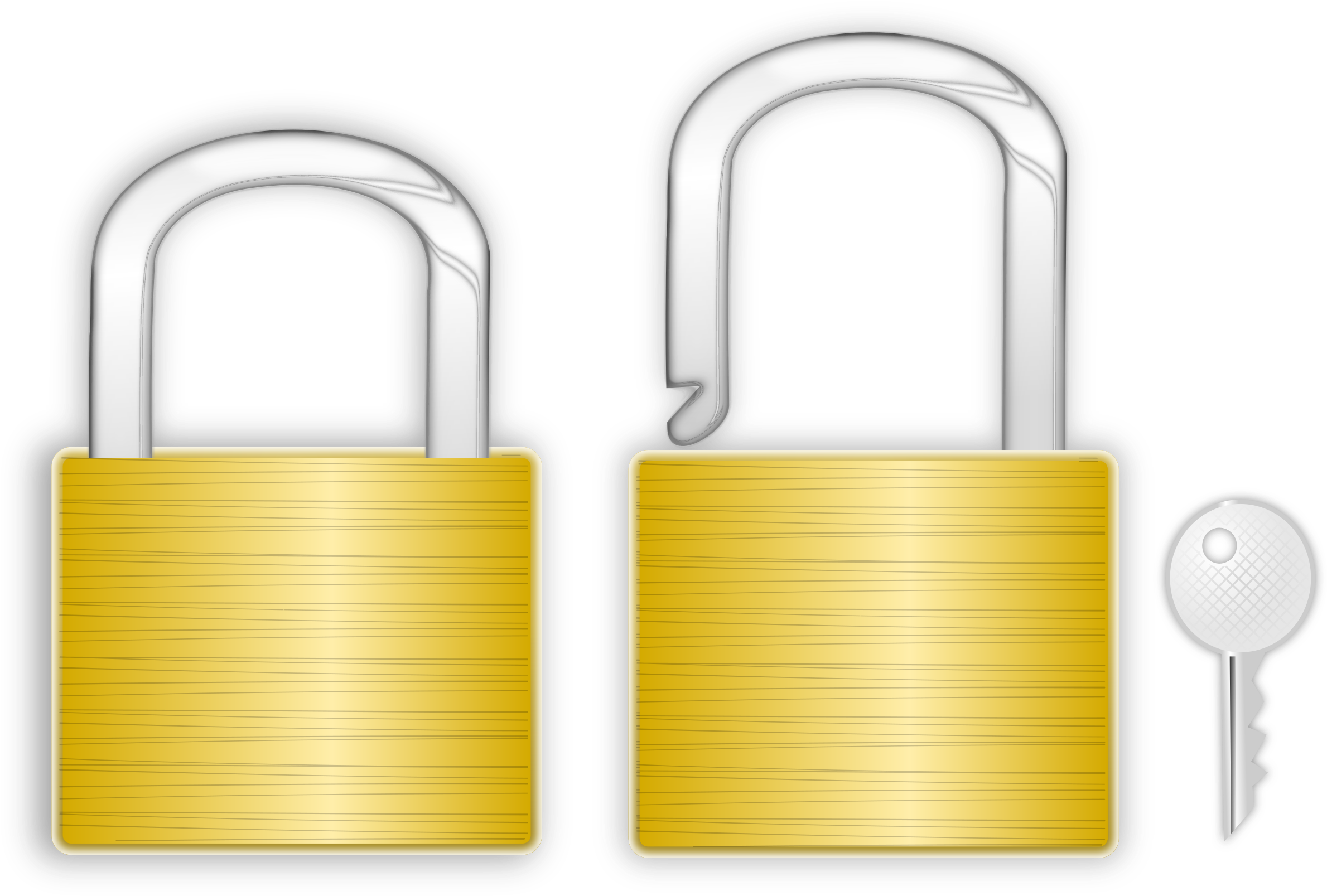 Clip Black And White Stock Big Image Png - Locks Clipart (2400x1834), Png Download