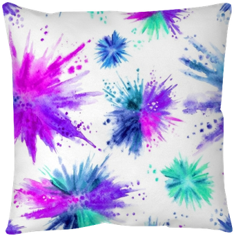Seamless Pattern Of Watercolor Stains In The Form Of - Acuarela Explosion (400x400), Png Download