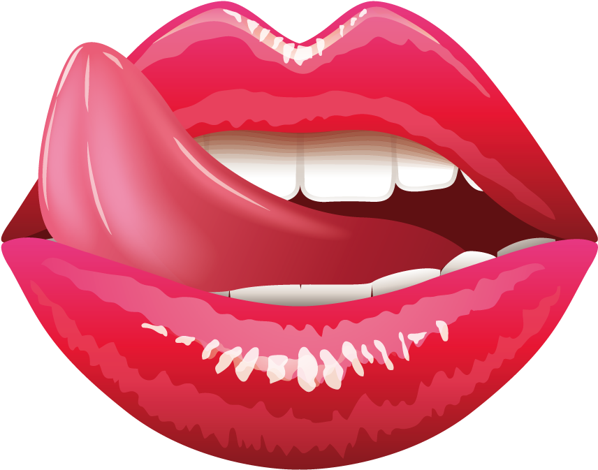 Lip Tongue Mouth Clip Art - Emoji Sexy (900x900), Png Download