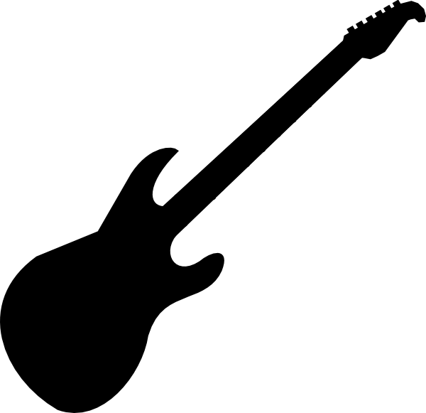 Download Guitar Clipart Black And White Guitar Silhouette Png Image With No Background Pngkey Com
