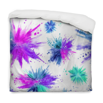 Seamless Pattern Of Watercolor Stains In The Form Of - Acuarela Explosion (400x400), Png Download