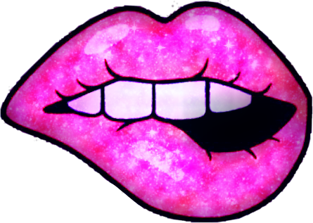 Girly Clipart Lip - Lip (445x317), Png Download