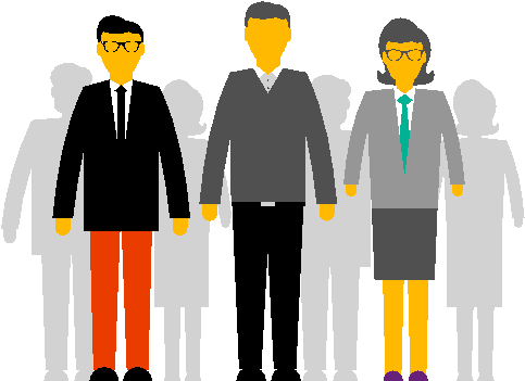 Grow Your Business By Connecting Back And Front Office - Office Workers Cartoon Transparent (483x351), Png Download