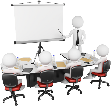 Audio Visual Workshop - 3d People White Png (400x364), Png Download
