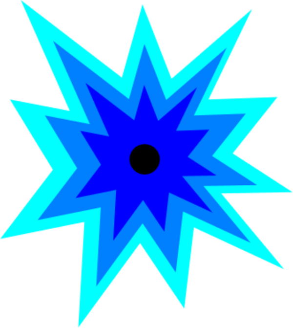 Explosion Clip Art Clipart Clipartbold Clipartcow Image - Blue Explosion Clip Art (600x671), Png Download