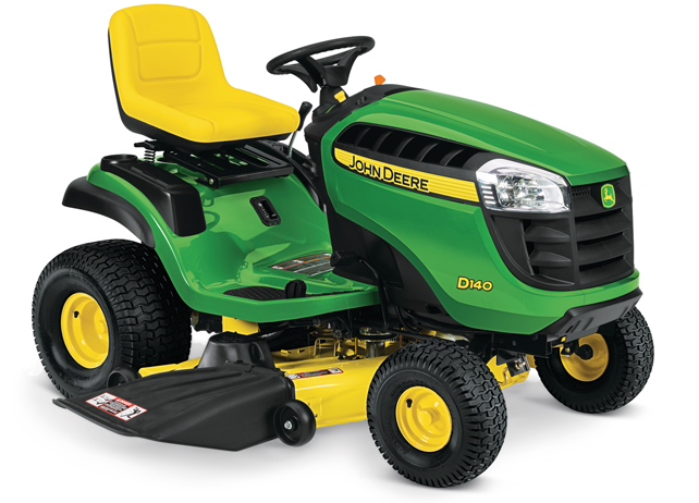 D140 Lawn Tractor - John Deere D140 (48") 22hp Lawn Tractor (642x462), Png Download