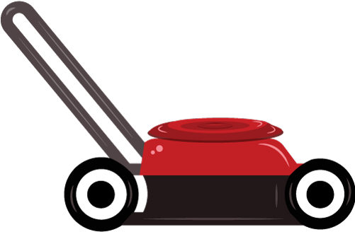 Automatic Lawn Mower Illustration - Lawn Mower Illustration Png (500x500), Png Download