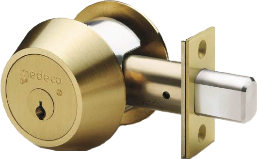 Security Boulder Co - Medeco Double Cylinder Maxum Deadbolt Lock 2-3/8" Backset (530x328), Png Download