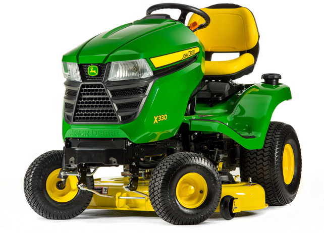 2017 John Deere X330 Tractor With 42 In - John Deere X330 Riding Lawn Mower (642x462), Png Download