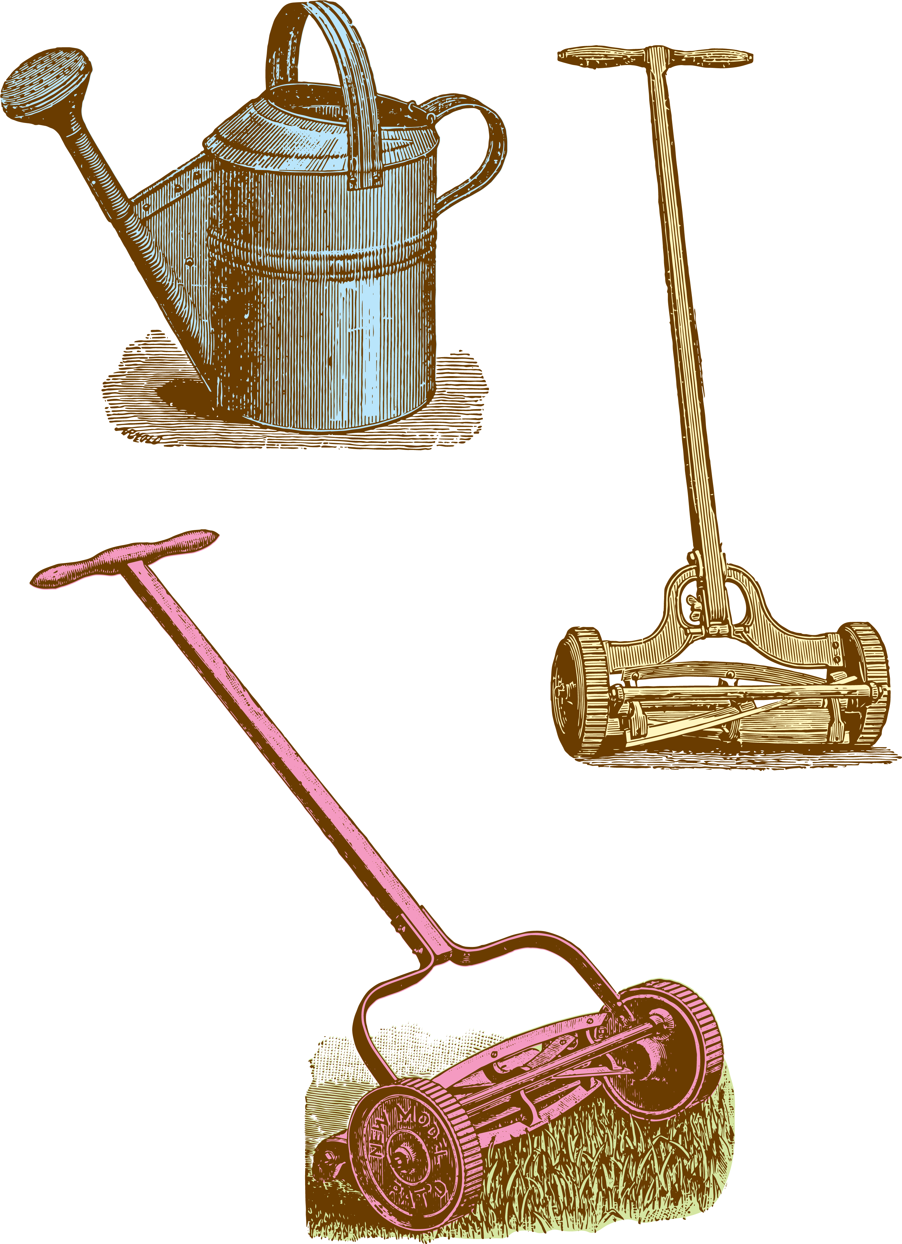 Jpg Download - Vintage Garden Tools Png (2910x4010), Png Download
