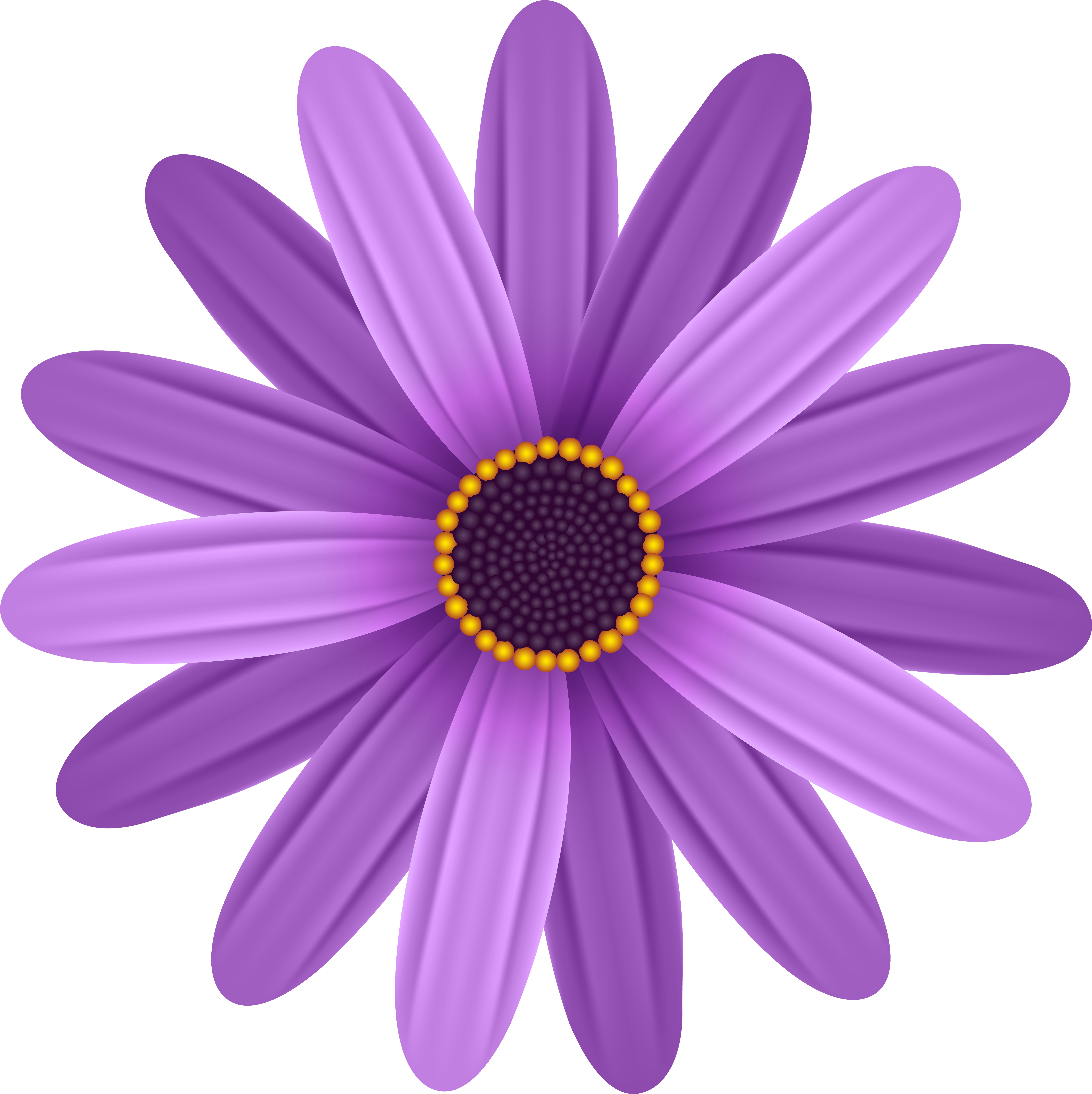 Purple Flower Transpa Png Clip Art Image Gallery Yoville (6989x7000), Png Download