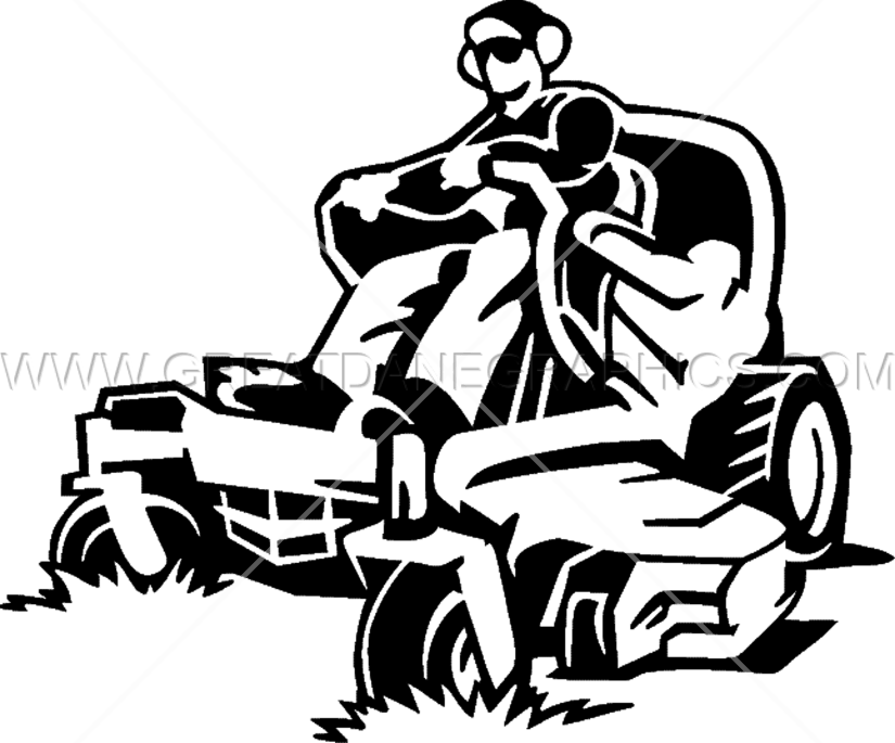 Lawn Mower Clipart Black And White Free Download Best - Lawn Mower (825x685), Png Download
