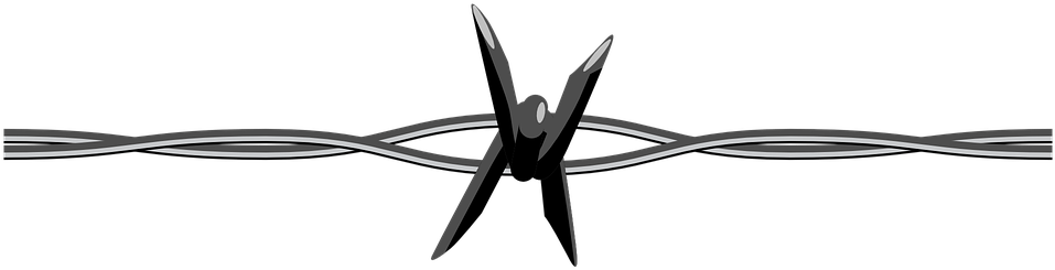 Barbwire Png - Barbed Wire Clip Art (960x480), Png Download