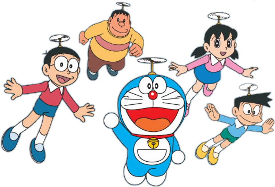 Transparent Background Doraemon Friends Png (549x360), Png Download