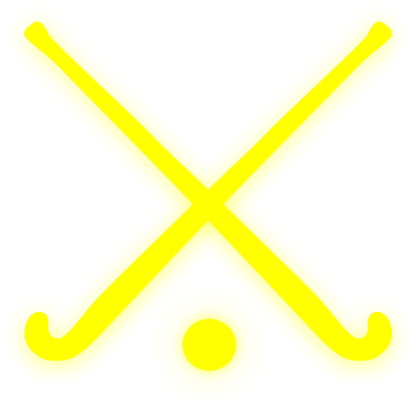 Yellow Field Hockey Stick (594x596), Png Download