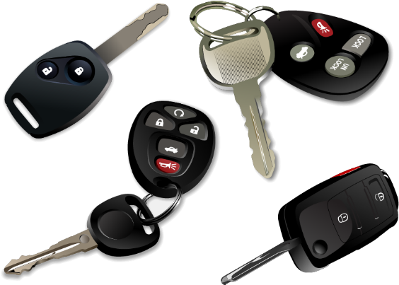 Transponder Keys - Car Key Vector Free Download (600x450), Png Download