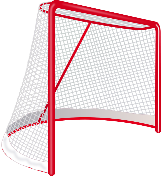 The First Few Images On This Page, Including This One - Hockey Net Clip Art (639x700), Png Download