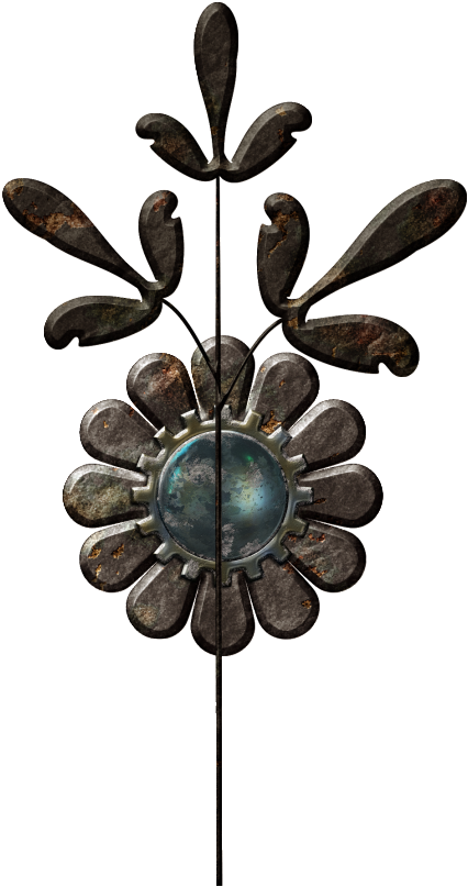 Iron Creative Material - Wall Clock (1024x1024), Png Download