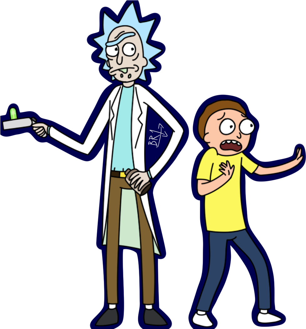 Rick And Morty Clipart White Background - Rick And Morty Transparent Background (999x1050), Png Download