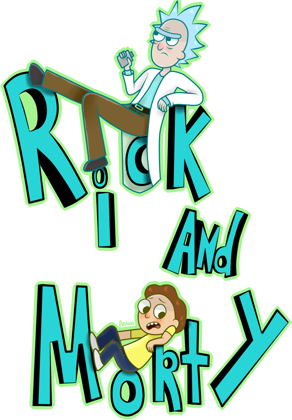 Lalayton Rick And Morty1 Durable Aluminum Outdoor Sports (1024x1461), Png Download