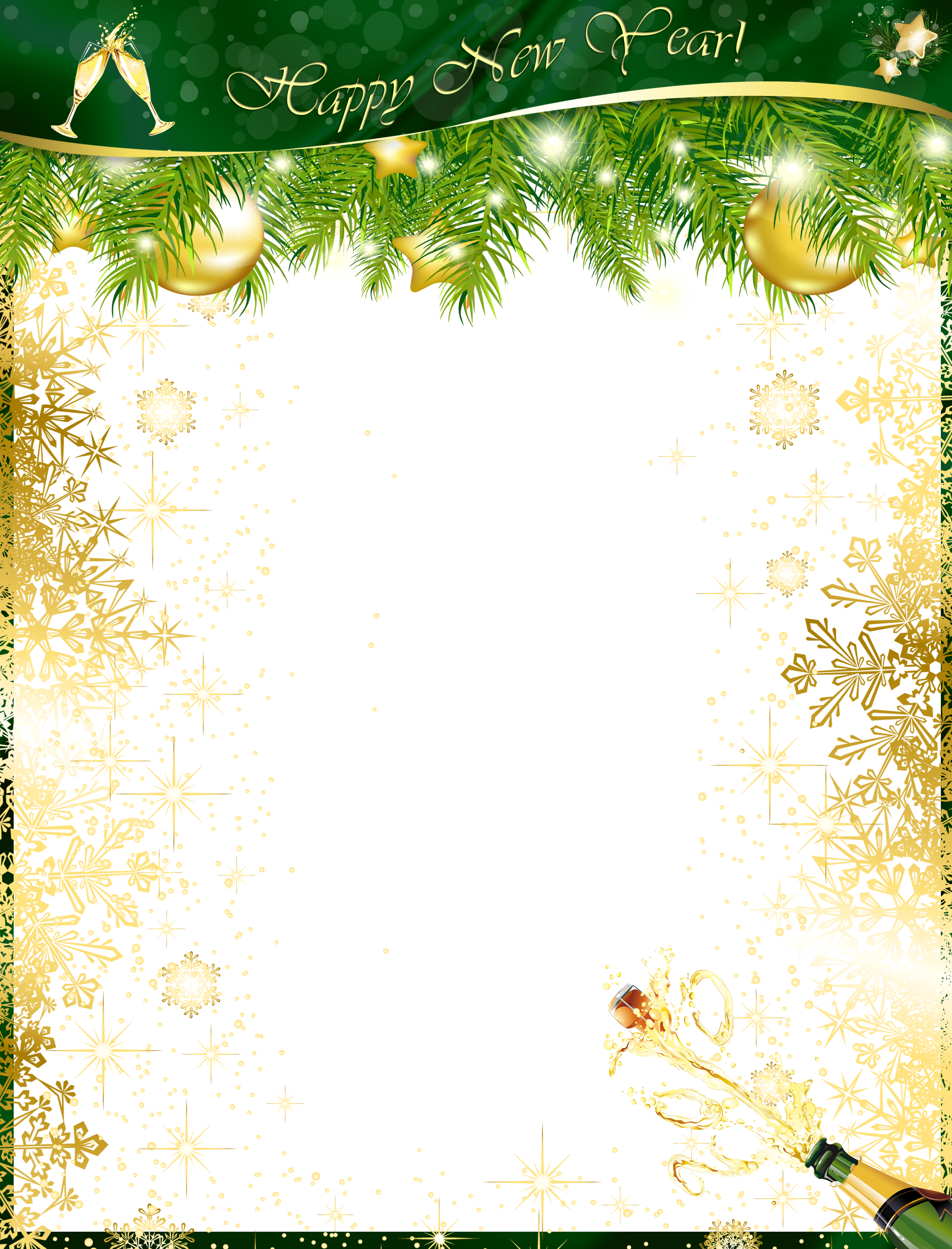 Happy New Year Png Transparent (3415x4478), Png Download