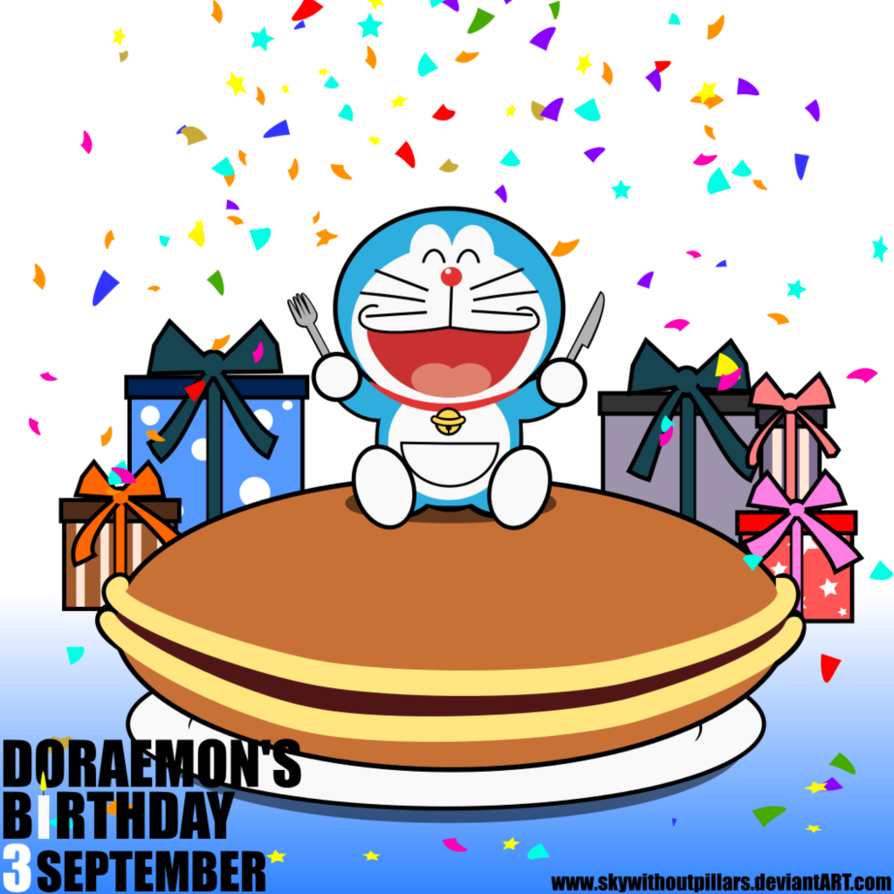 Download Doraemon Birthday Png - Happy Birthday Doraemon 3 September PNG  Image with No Background 