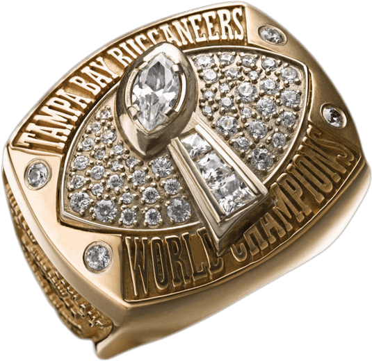 2002 Buccaneers Have Ring - Buccaneers Super Bowl Ring (579x555), Png Download