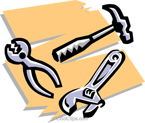 Hammer, Pliers, Wrench Royalty Free Vector Clip Art - Martelo E Chave De Fenda Png (480x407), Png Download